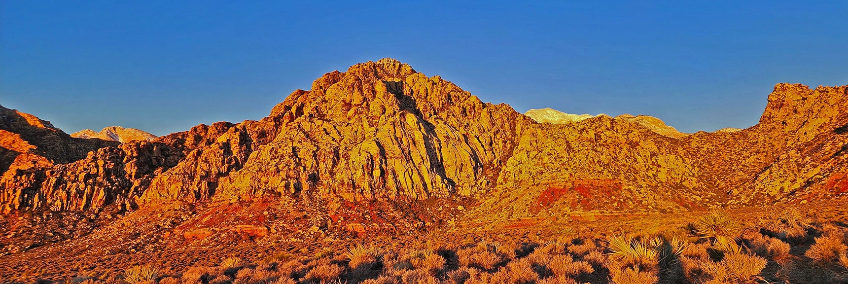White Rock Mountain Colored by the Sunrise | White Rock Mountain Loop Trail | Red Rock Canyon, Nevada