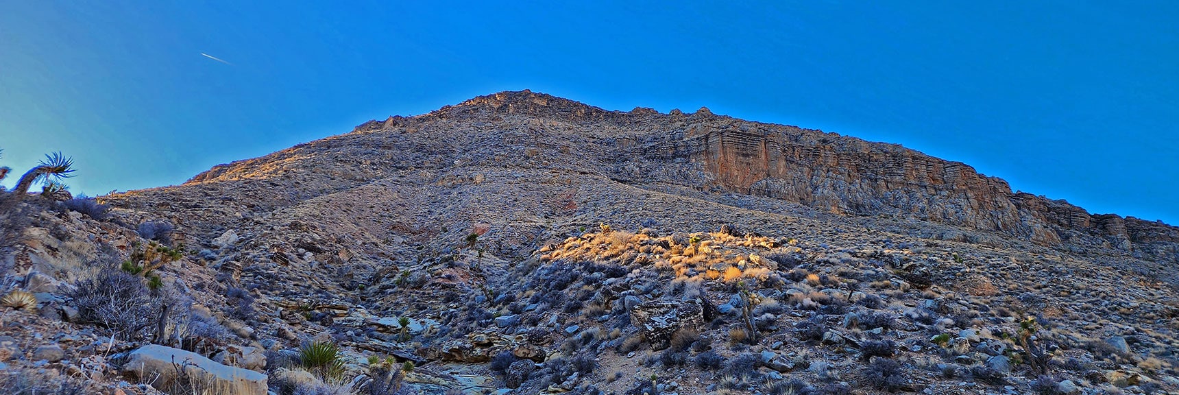 View of the Northeastern Corner of Blue Diamond Hill from Below | Eastern Outer Circuit | Blue Diamond Hill | Red Rock Canyon, Nevada