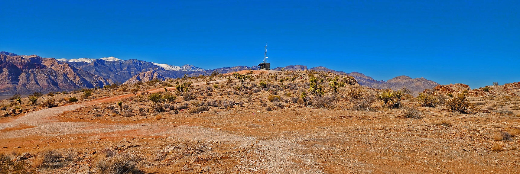 Heading Downward Around Radio Tower Trail | Eastern Outer Circuit | Blue Diamond Hill | Red Rock Canyon, Nevada