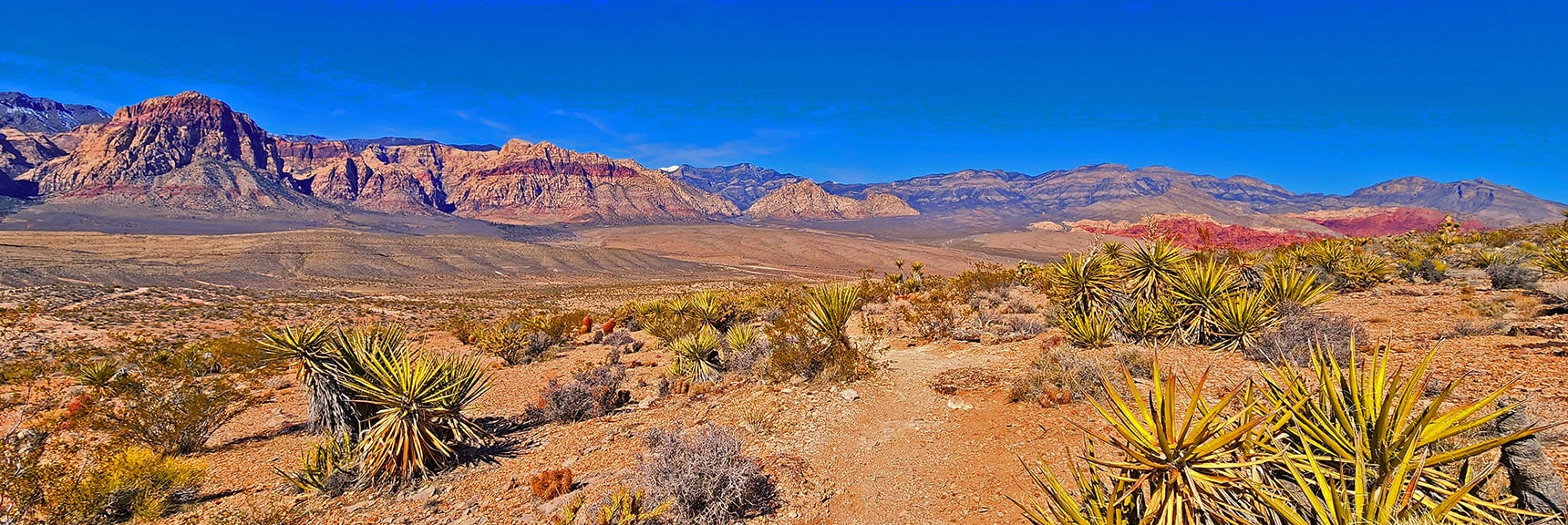 Northern Rainbow Mts., Red Rock Canyon, La Madre Mts., Calico Hills, Damsel Peak | Western Trails and Ridges | Blue Diamond Hill | Red Rock Canyon, Nevada