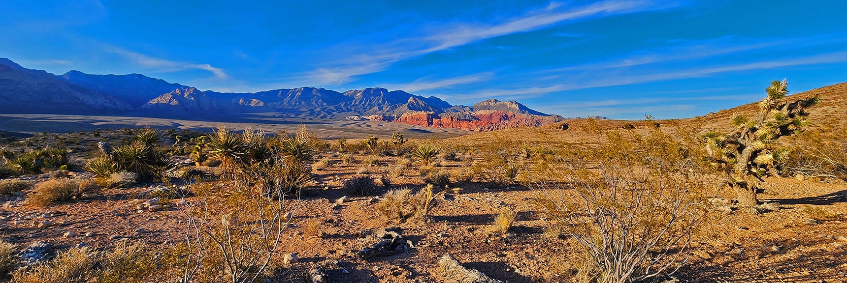 Sunset Lighting Up Red Rock Canyon, Calico Hills | Western Trails and Ridges | Blue Diamond Hill | Red Rock Canyon, Nevada