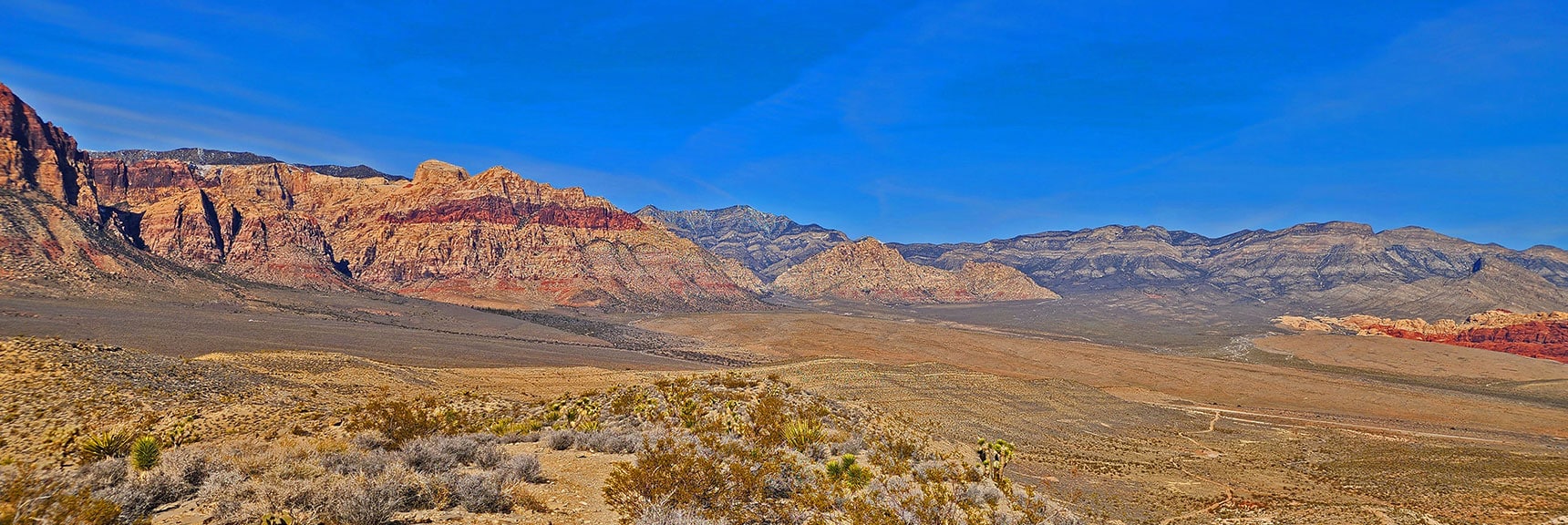 Northern Rainbow Mountains & Red Rock Canyon from Western High Ridgeline | Western Outer Circuit | Blue Diamond Hill | Red Rock Canyon, Nevada
