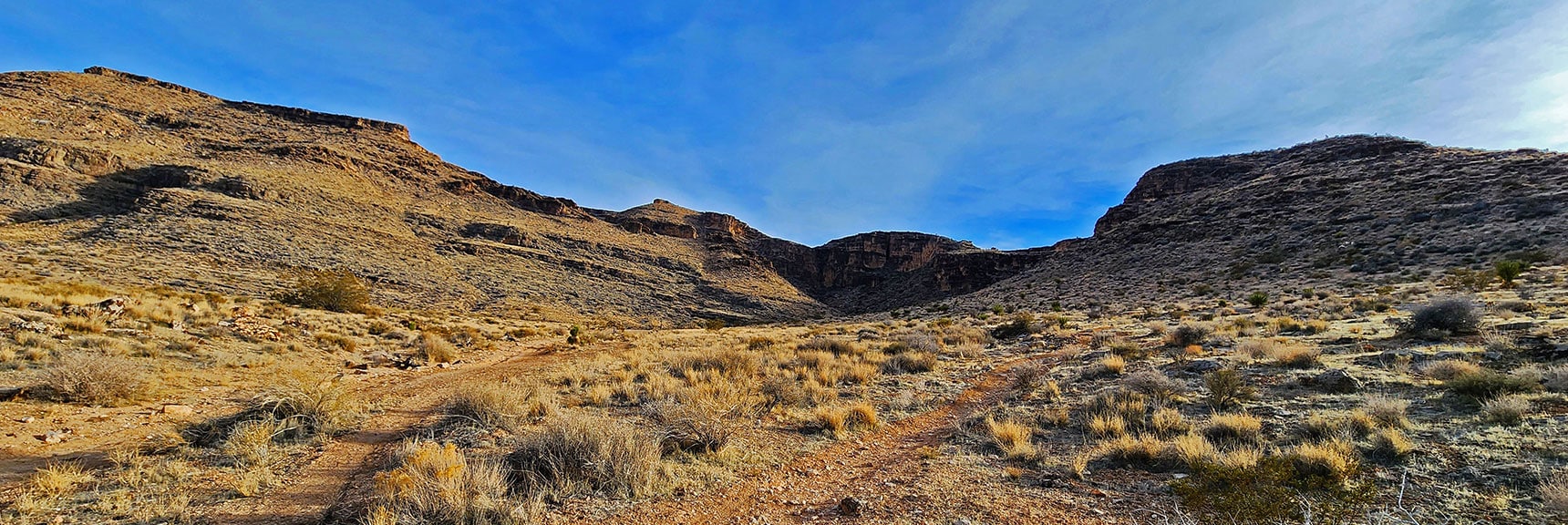 View Back Up into Skull Canyon. | Western Outer Circuit | Blue Diamond Hill | Red Rock Canyon, Nevada