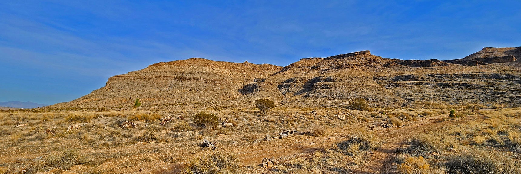 Blue Diamond Eastern Ridge from Near Trailhead | Western Outer Circuit | Blue Diamond Hill | Red Rock Canyon, Nevada