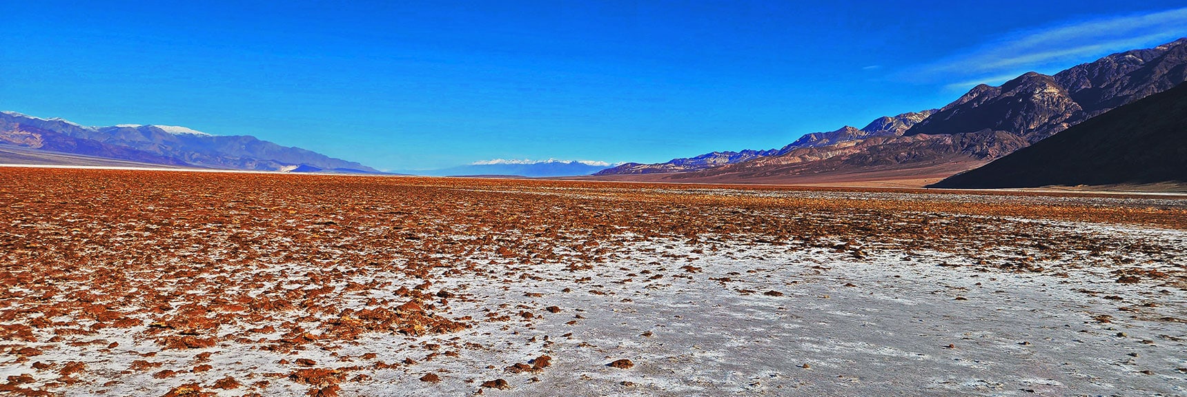 Crossing the First Salt Flat, View North | Death Valley Crossing | Death Valley National Park, California | David Smith | LasVegasAreaTrails.com