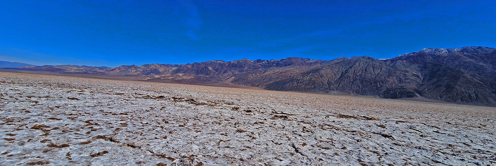 View Northeast. Note Gradual Incline in Black Mountains as Possible Ascent Point | Death Valley Crossing | Death Valley National Park, California | David Smith | LasVegasAreaTrails.com