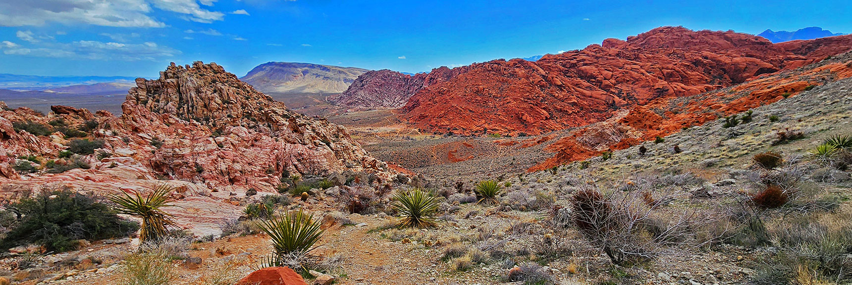 Another View to the Calico Hills and Blue Diamond Hill from Hell Hill Trail at Pink Goblin Pass | Ash Canyon to Calico Tanks | Calico Basin and Red Rock Canyon, Nevada | David Smith | Las Vegas Area Trails