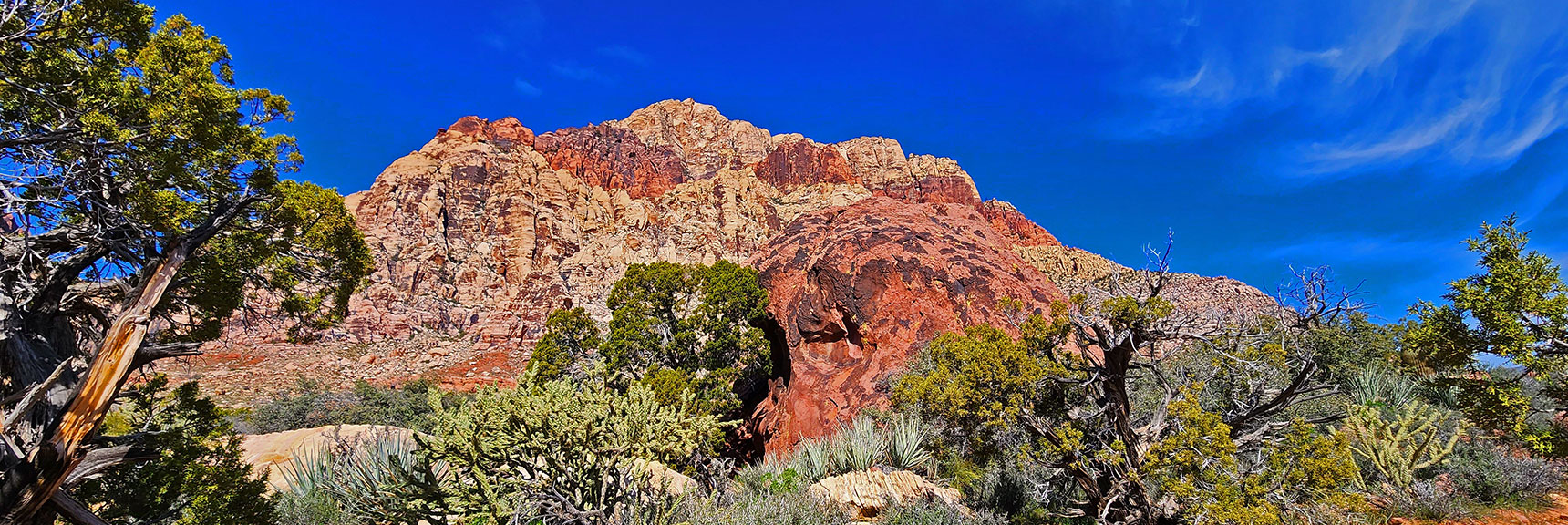 Huge Artistic Boulder on Dales Trail | Dales Trail | Red Rock Canyon National Conservation Area, Nevada | David Smith | LasVegasAreaTrails.com