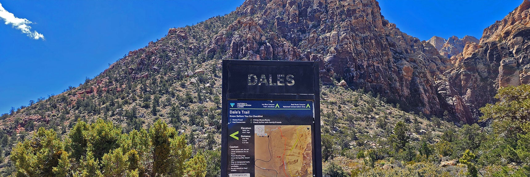 Northern Dales Trailhead on Ice Box Canyon Trail | Dales Trail | Red Rock Canyon National Conservation Area, Nevada | David Smith | LasVegasAreaTrails.com