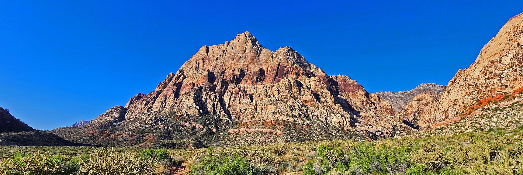 NE Mt. Wilson from Knoll Trail | Knoll Trail | Red Rock Canyon National Conservation Area, Nevada | David Smith | LasVegasAreaTrails.com