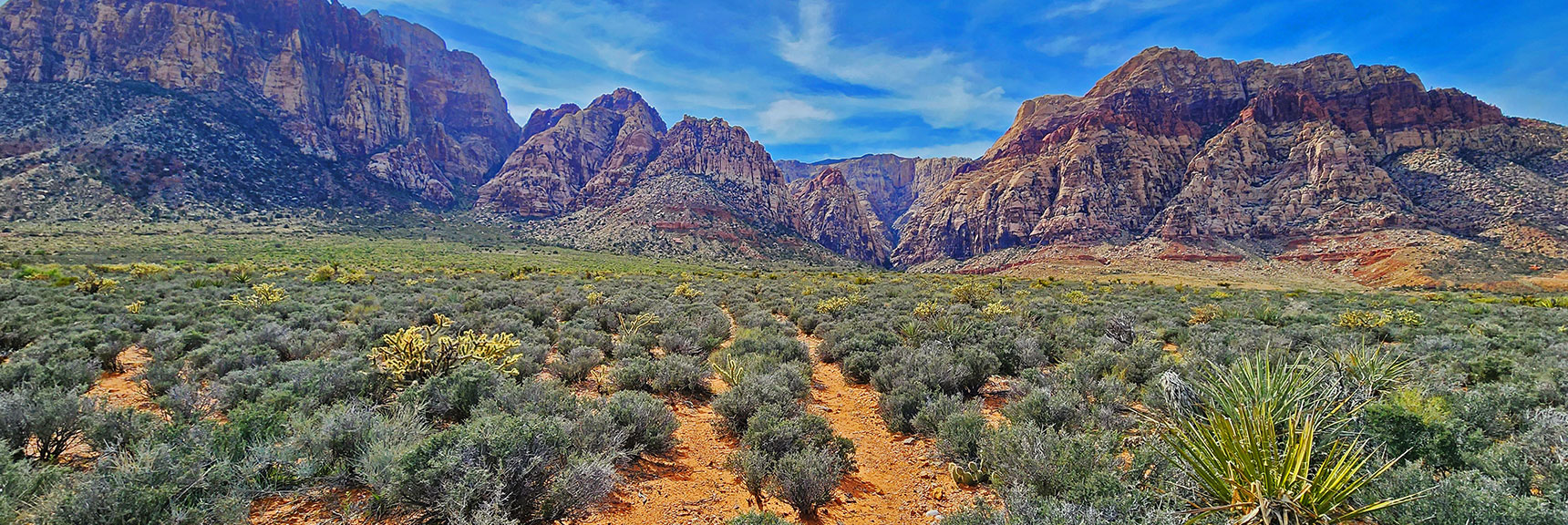 Old Road from Red Rock Canyon's Lower Scenic Drive To Pine Creek Canyon | Historic Roads in Red Rock Canyon, Nevada | David Smith | LasVegasAreaTrails.com