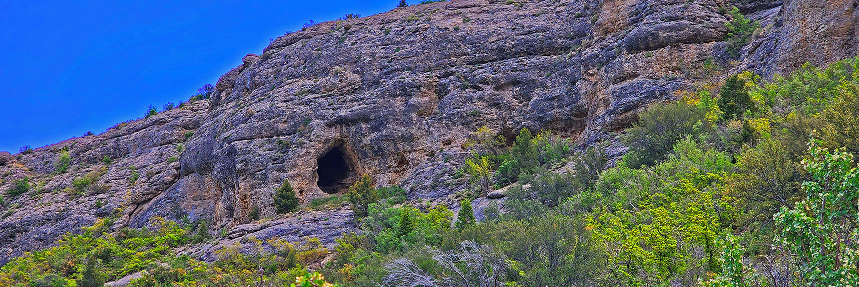 Continuing Along The Escarpment Trail. A Larger Cave. | Escarpment Trail | Mt Charleston Wilderness | Spring Mountains, Nevada