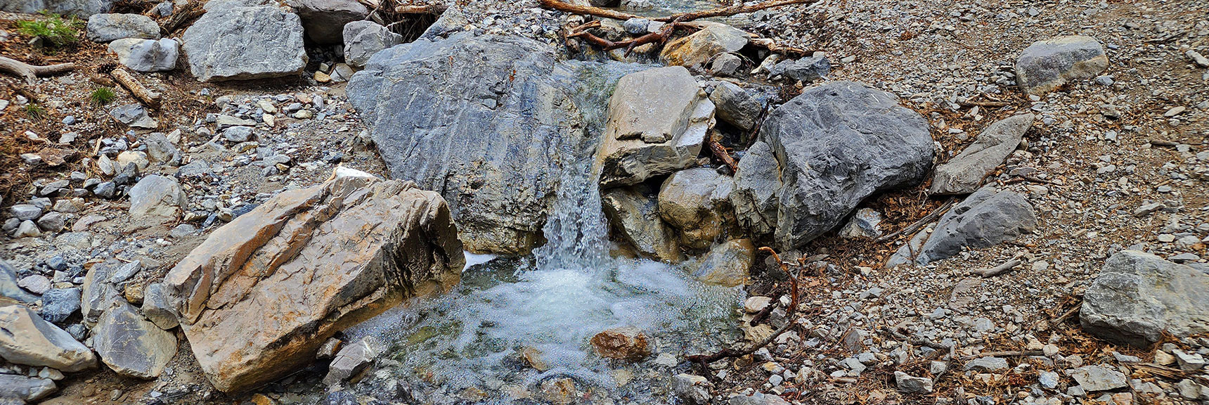 Water Flowing at its Highest Early May After Deep Snowy Winter | Fletcher Canyon Trail | Mt Charleston Wilderness | Spring Mountains, Nevada