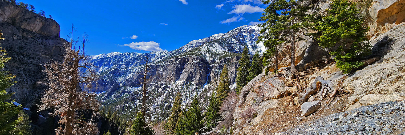 View Down Kyle Canyon from Near Cave Opening | Mary Jane Falls | Mt. Charleston Wilderness | Spring Mountains, Nevada