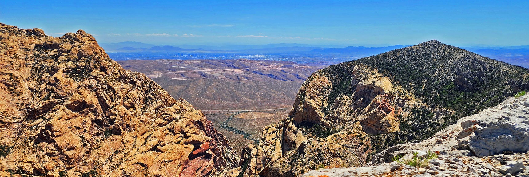 Blue Diamond Hill and Beyond Through First Creek Canyon | Mt Wilson to Hidden Peak | Upper Crest Ridgeline | Rainbow Mountain Wilderness, Nevada