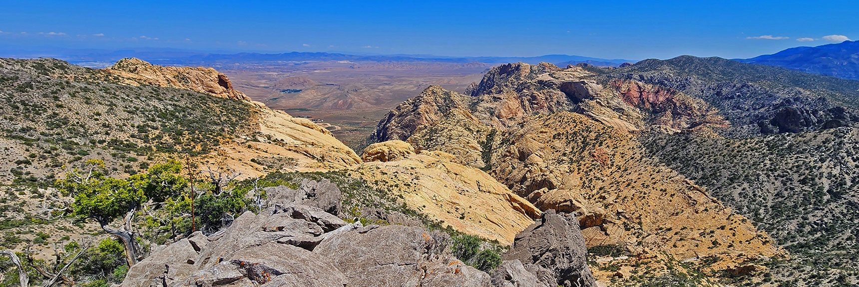 Canyon Between Indecision Peak and Hidden Peak | Mt Wilson to Hidden Peak | Upper Crest Ridgeline | Rainbow Mountain Wilderness, Nevada