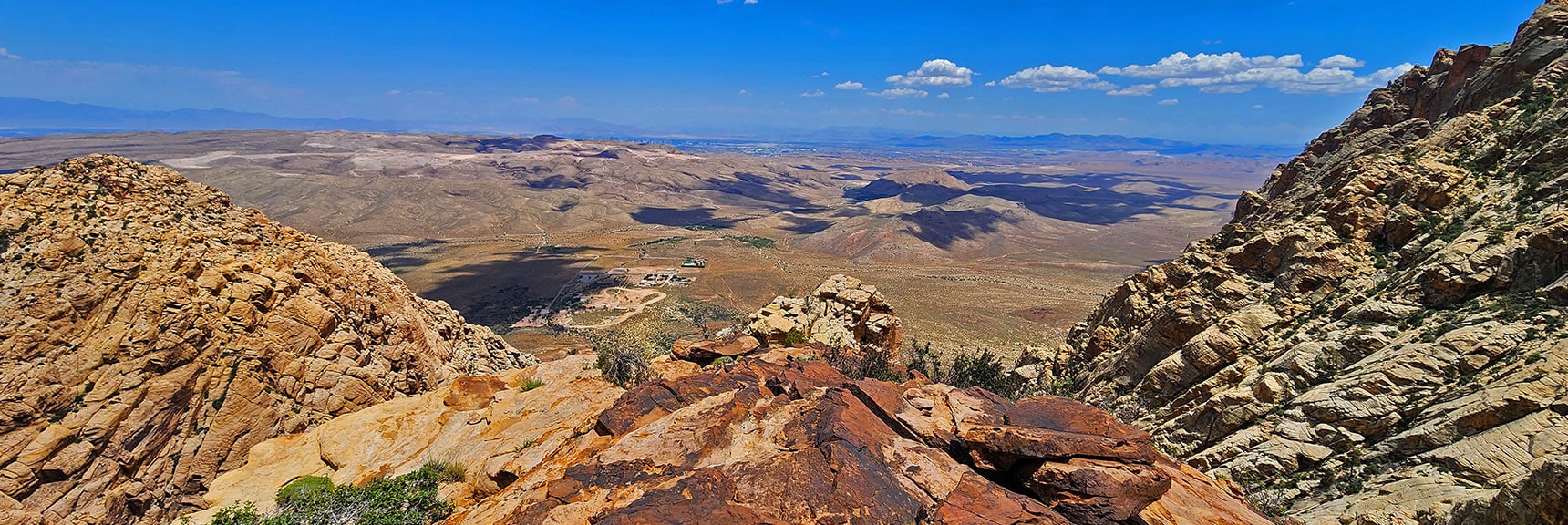 View East from Western Tip of Little Zion. Blue Diamond Hill Below. | Little Zion | Rainbow Mountain Wilderness, Nevada