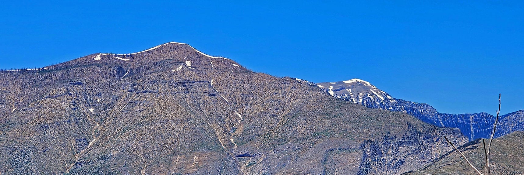 Griffith (left) Charleston Peak (right) | Wilson Ridge Lovell Canyon Loop | Lovell Canyon, Nevada