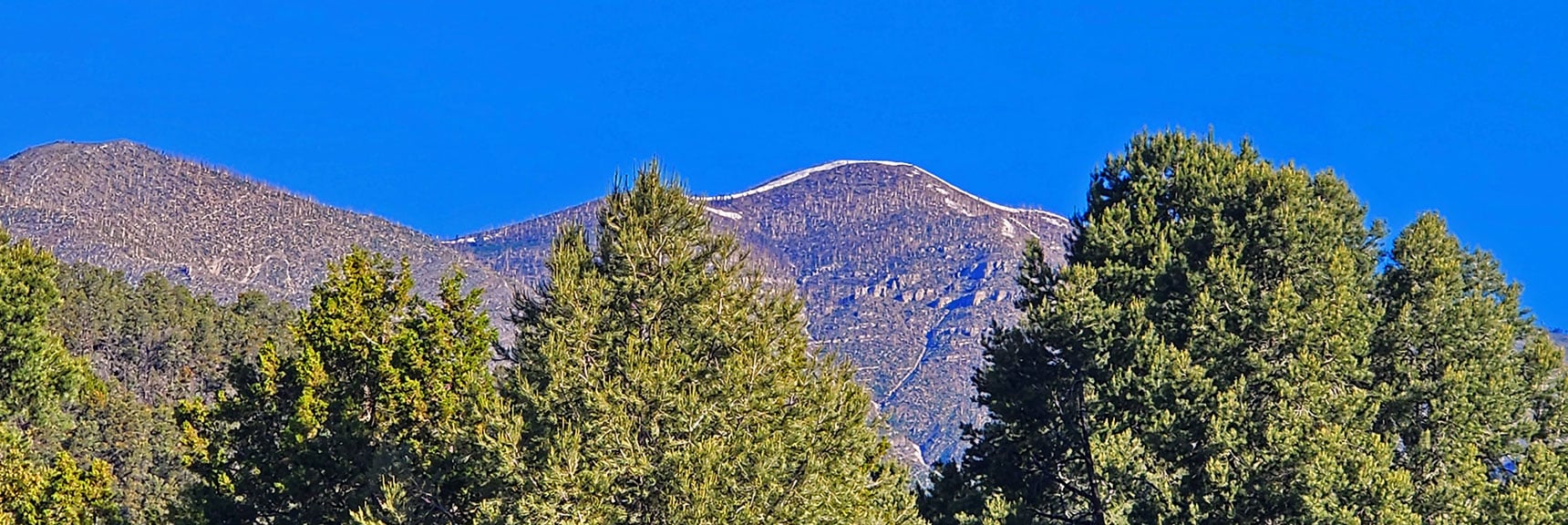 Griffith Peak Visible from Upper End of Lovell Canyon Road. | Wilson Ridge South High Point | Lovell Canyon, Nevada