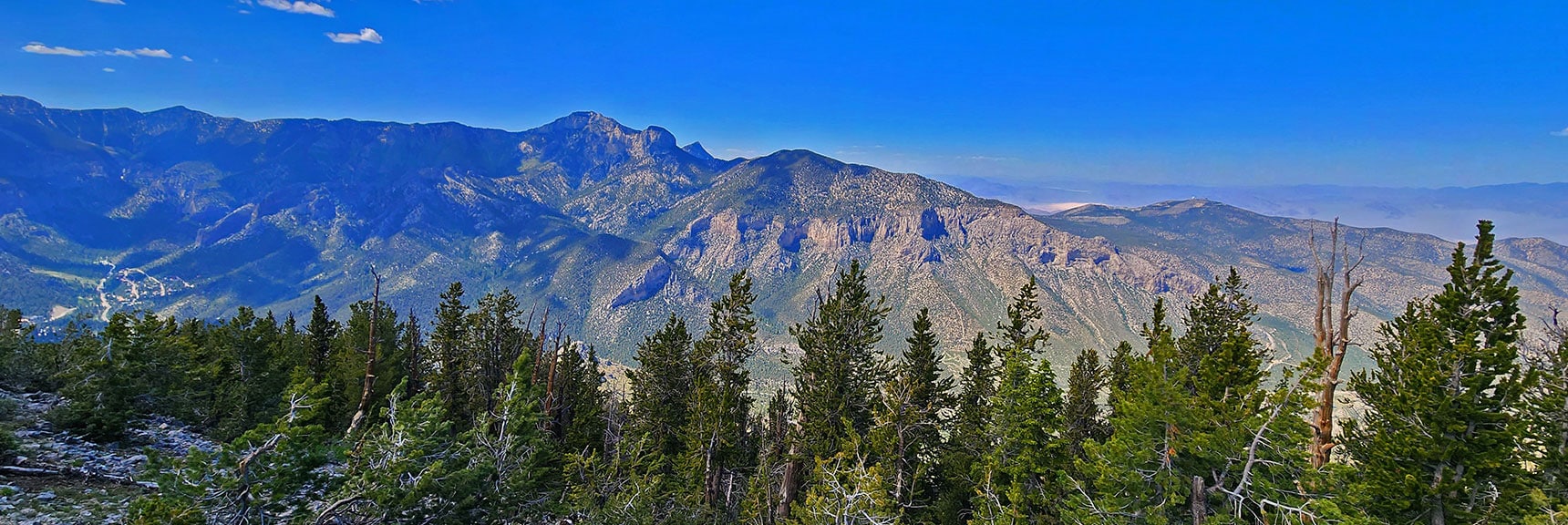 Lee Peak, Mummy Mt., Fletcher Peak and Angel Peak. | Wilson Ridge to Harris Mountain | Lovell Canyon, Nevada