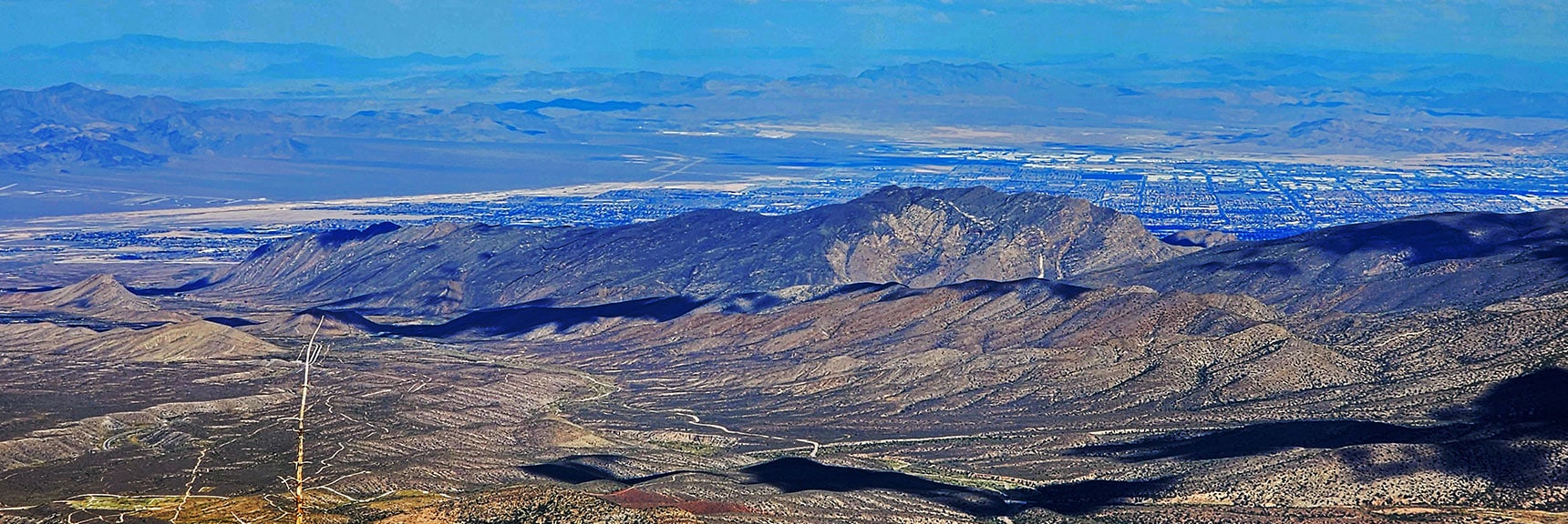 Las Vegas Valley Behind Skye Canyon Ridge | Harris Mountain Triangle | Mt Charleston Wilderness, Nevada