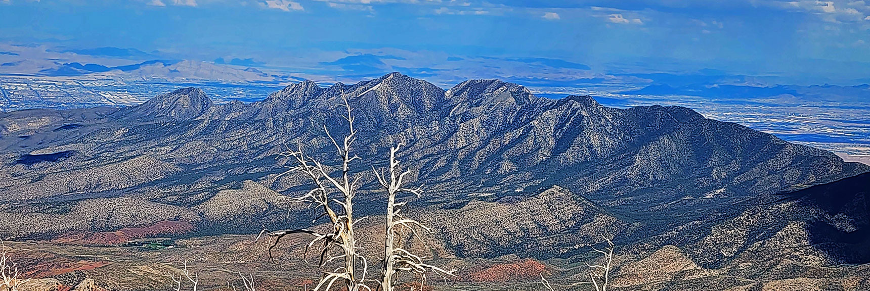 Higher View of La Madre Mts. from Harris Mt. False Summit | Harris Mountain Triangle | Mt Charleston Wilderness, Nevada
