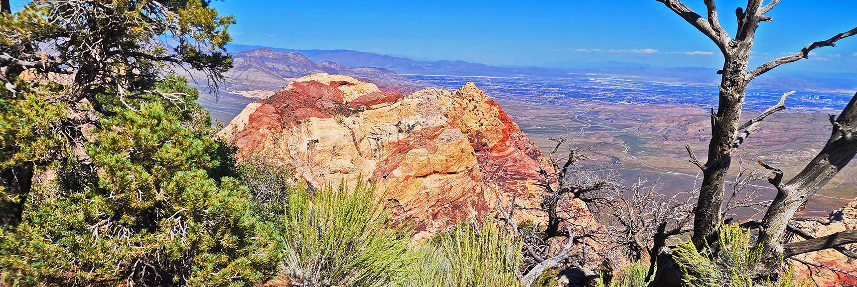 Rainbow Mt.: Damsel Peak, Las Vegas Valley, Gass Peak Background. | Mt Wilson to Juniper Peak | Rainbow Mountains Upper Crest Ridgeline | Rainbow Mountain Wilderness, Nevada