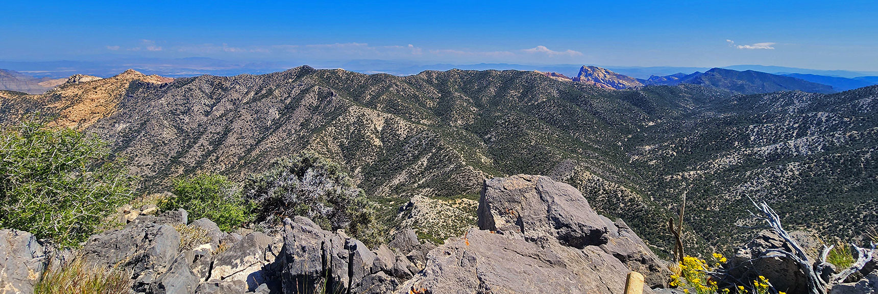 Portion of Rainbow Mt. Access Ridge with Mt. Wilson Background. | Red Rock Summit | Lovell Canyon & Rainbow Mountain Wilderness, Nevada