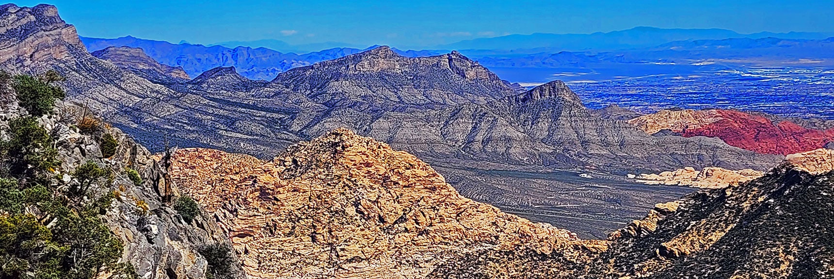 Damsel Peak, Turtlehead Peak & Calico Hills Viewed from Pinnacle. | Mini Matterhorn Pinnacle | Wilson Ridge | Lovell Canyon, Nevada