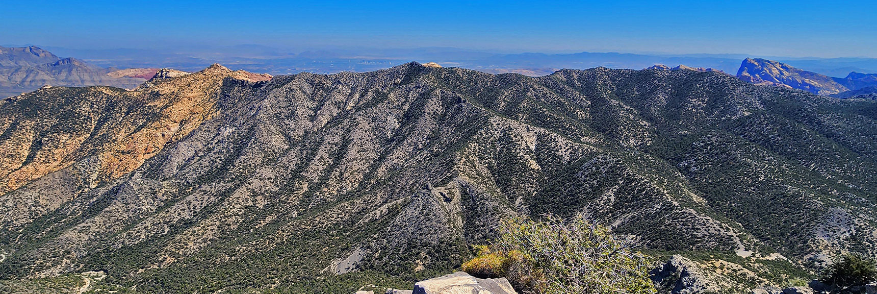 Rainbow Mts. Upper Crest Ridgeline from Buffalo Wall Area to Mt. Wilson | Red Rock Summit Loop | Wilson Ridge | Lovell Canyon, Nevada