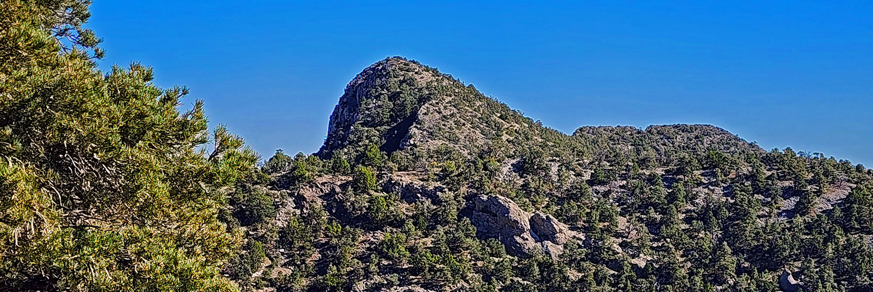 Zoom in on Red Rock Summit | Red Rock Summit Loop | Wilson Ridge | Lovell Canyon, Nevada