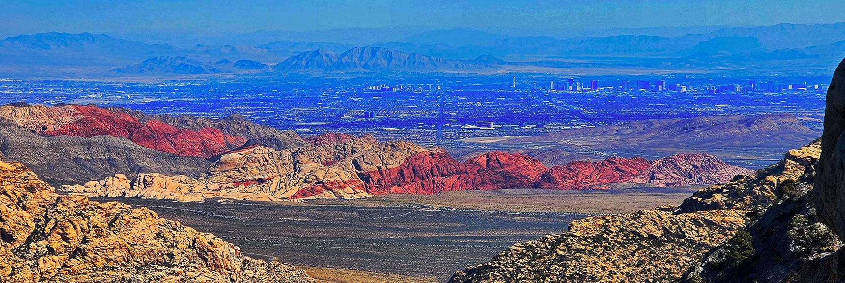 Las Vegas Valley Between Calico Hills and Frenchman Mt. | Switchback Spring Pinnacle | Wilson Ridge | Lovell Canyon, Nevada