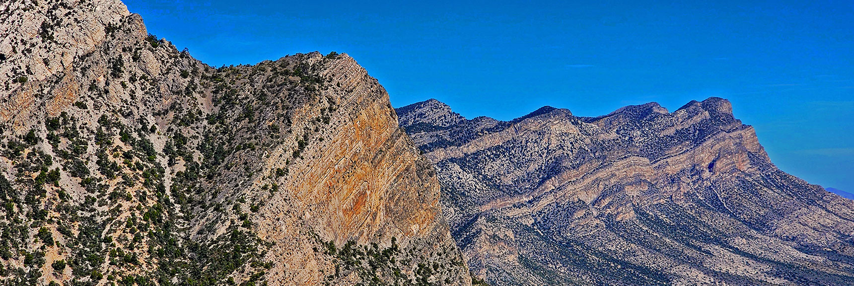 Closer View of La Madre Ridgeline. | Switchback Spring Pinnacle | Wilson Ridge | Lovell Canyon, Nevada