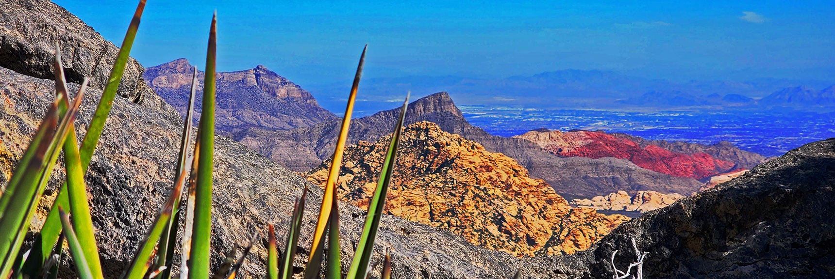 Another View into Red Rock Canyon and Las Vegas Valley (beyond). | Switchback Spring Pinnacle | Wilson Ridge | Lovell Canyon, Nevada