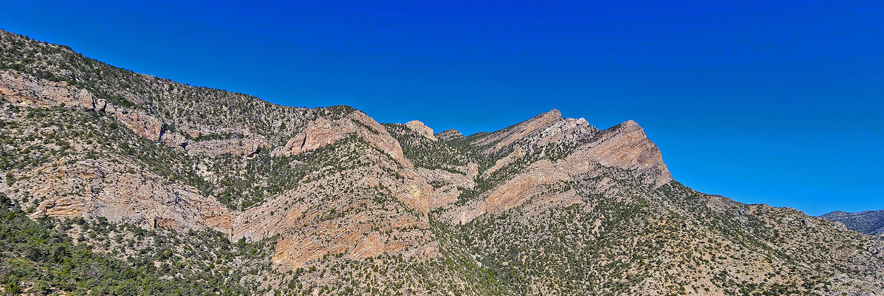 Cliff Wall Guarding Wilson Ridge Summit | Switchback Spring Ridge | Red Rock Canyon, Nevada