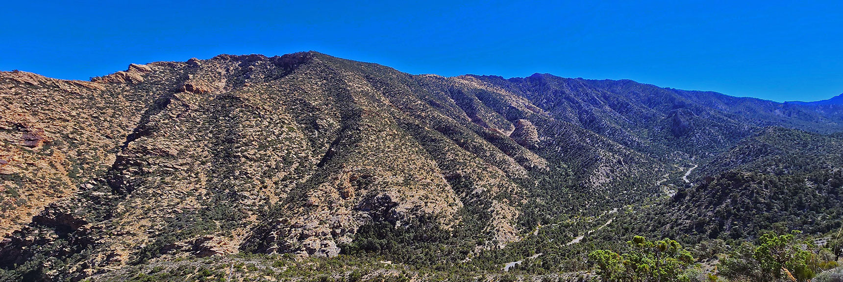 Rainbow Mts. Upper Crest Ridgeline Stretching South | Switchback Spring Ridge | Red Rock Canyon, Nevada