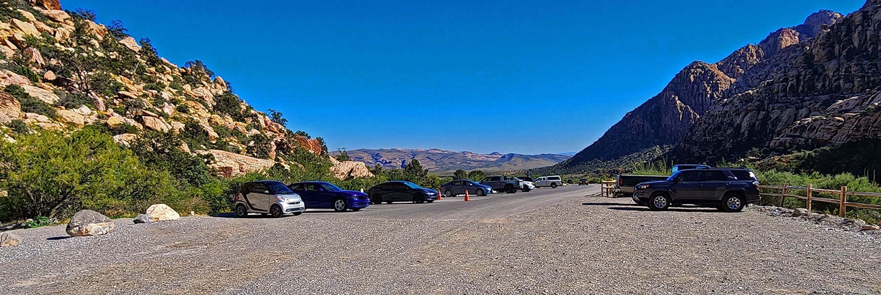 Return to Willow Spring Picnic Area Parking. "The Beast" on Left. | Switchback Spring Ridge | Red Rock Canyon, Nevada