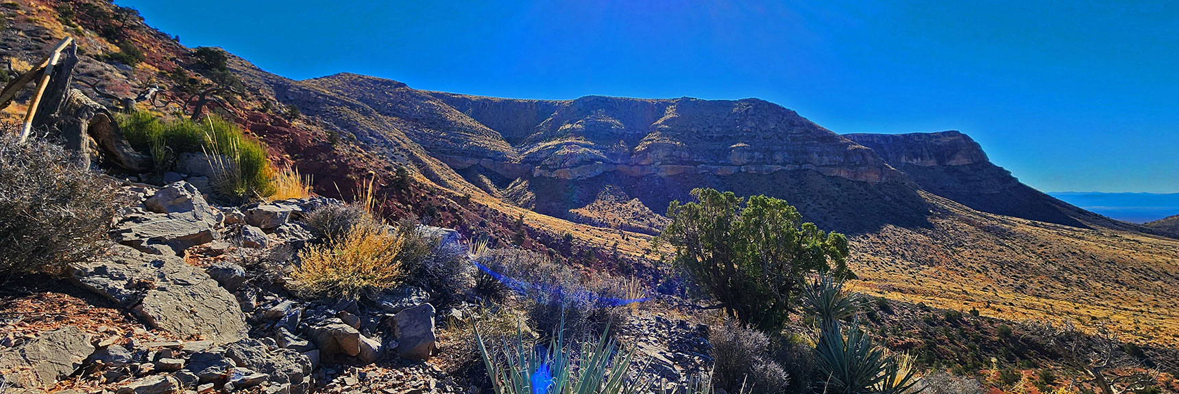 View to the First of 4 Canyons from North to South. | Landmark Bluff Circuit | Lovell Canyon, Nevada