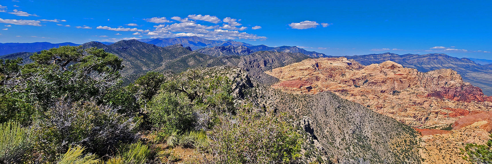 View North of Rainbow Mountains Upper Crest Ridgeline at that Spot | Landmark Bluff | Lovell Canyon, Nevada