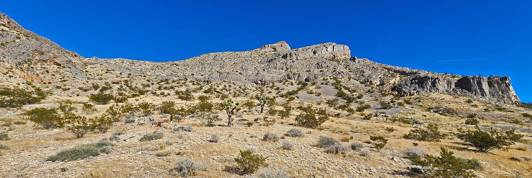 Potential Summit Approach Near Southwest Edge. High Point Above Achieved Today from Other Side | Landmark Bluff | Lovell Canyon, Nevada