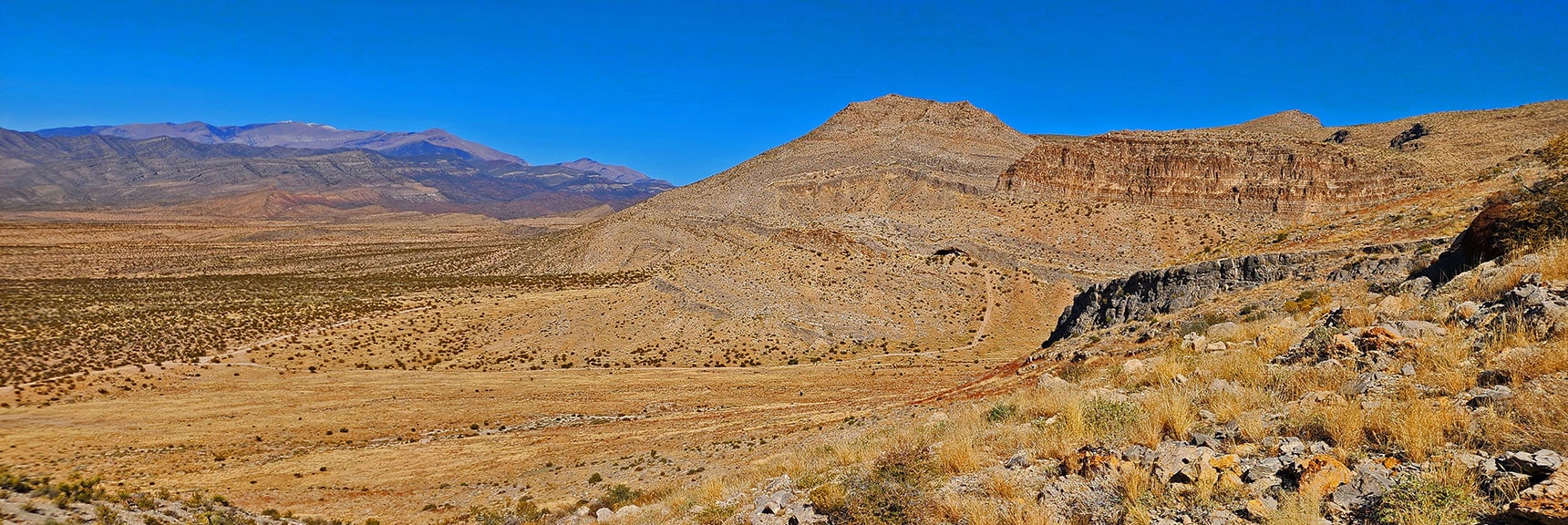 Ascending Gradual Slope Toward Southern Summit Area | Landmark Bluff | Lovell Canyon, Nevada