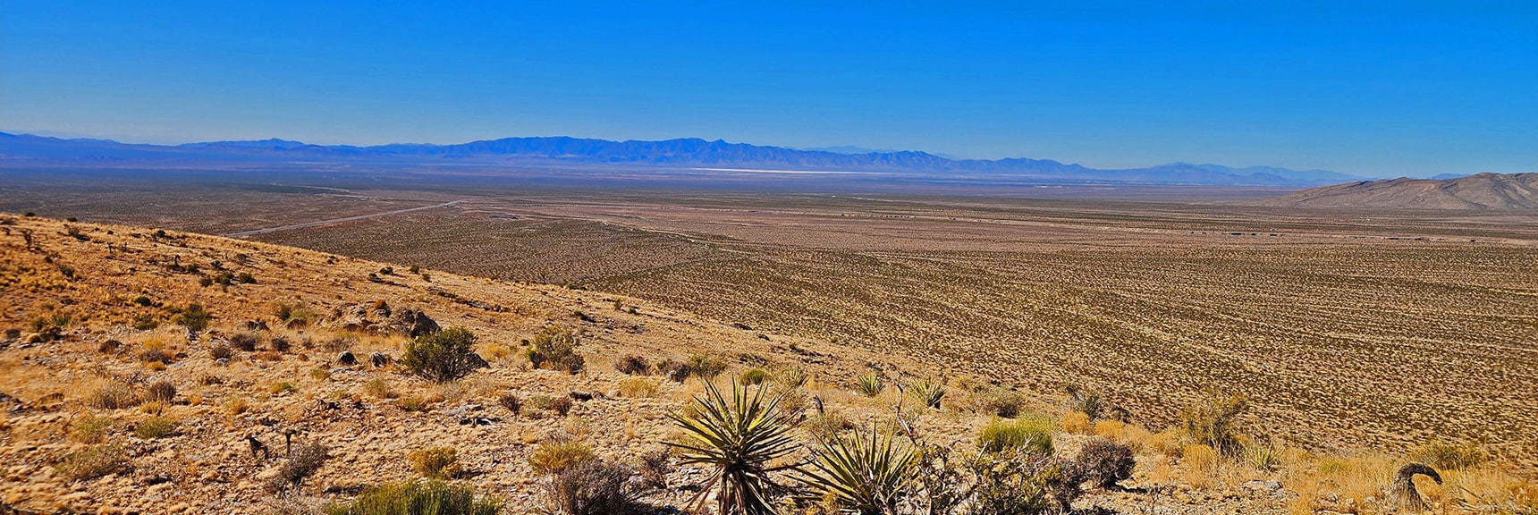 View West Toward Pahrump, Black Mts., Funeral Mts., Death Valley Beyond | Landmark Bluff | Lovell Canyon, Nevada