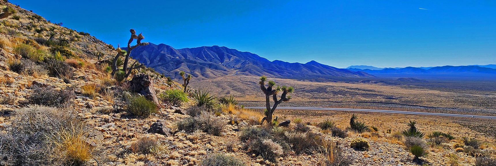 Artistic View Toward Potosi Mt. Above Highway 160 | Landmark Bluff | Lovell Canyon, Nevada