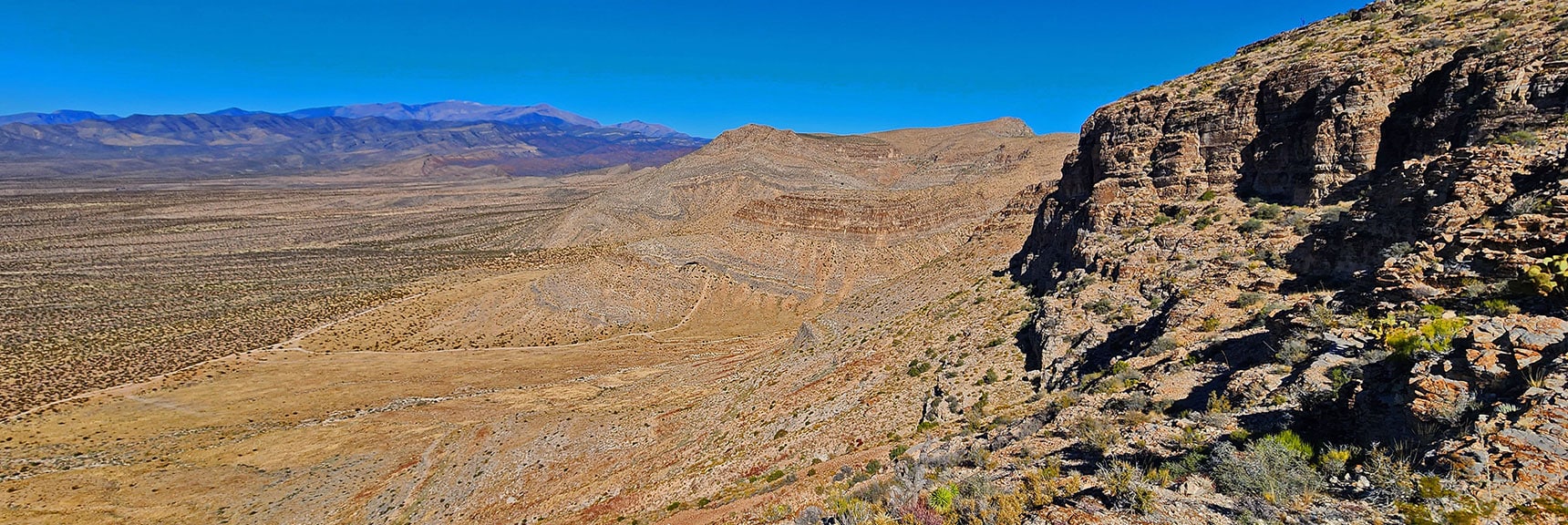 View Along Western Edge of the Bluff | Landmark Bluff | Lovell Canyon, Nevada