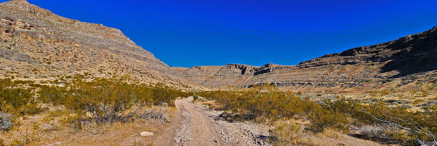 Note More Gradual Summit Inclines in This Canyon. | Landmark Bluff | Lovell Canyon, Nevada