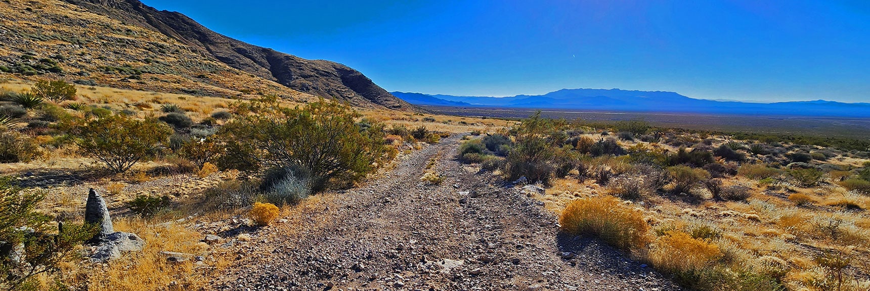 Heading Back Down Bluff's Westside Road. | Landmark Bluff | Lovell Canyon, Nevada