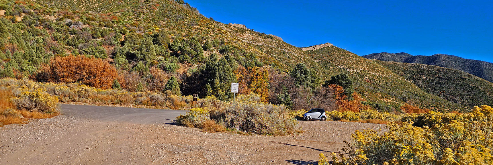 Return to "The Beast" Parked at Upper End of Lovell Canyon Road. | Lovell Canyon Loop Trail | Lovell Canyon Nevada