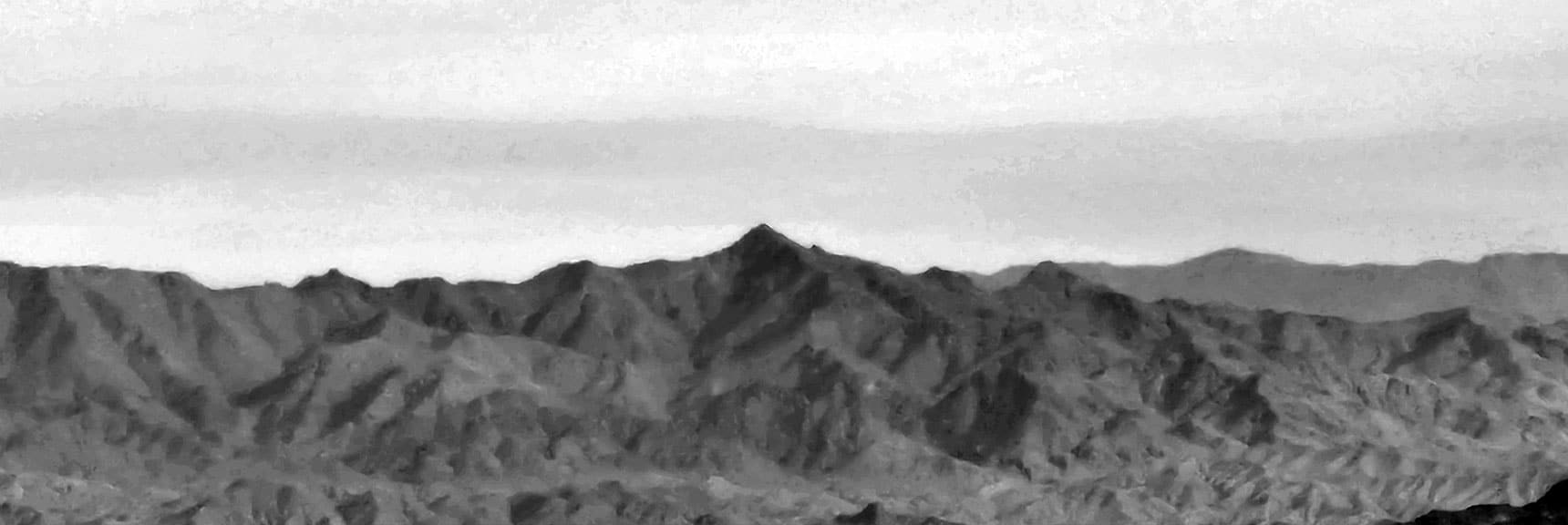 Larger View of Mt. Wilson in Arizona Black Mountains. | Damsel Peak Southeastern Slope | Calico & Brownstone Basins, Nevada