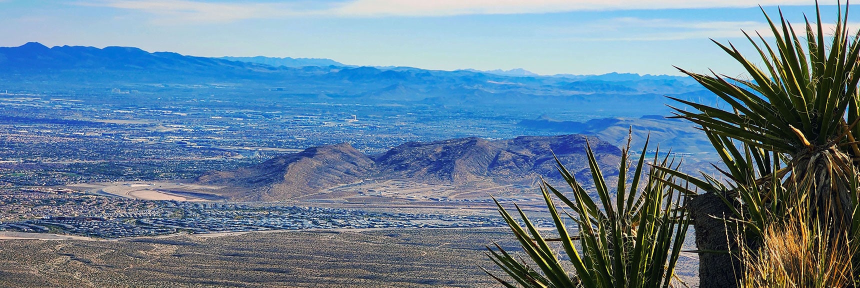 Vegas Summerlin Growth Edge. Entire Valley Below Will Be Filled | Damsel Peak Southeastern Slope | Calico & Brownstone Basins, Nevada