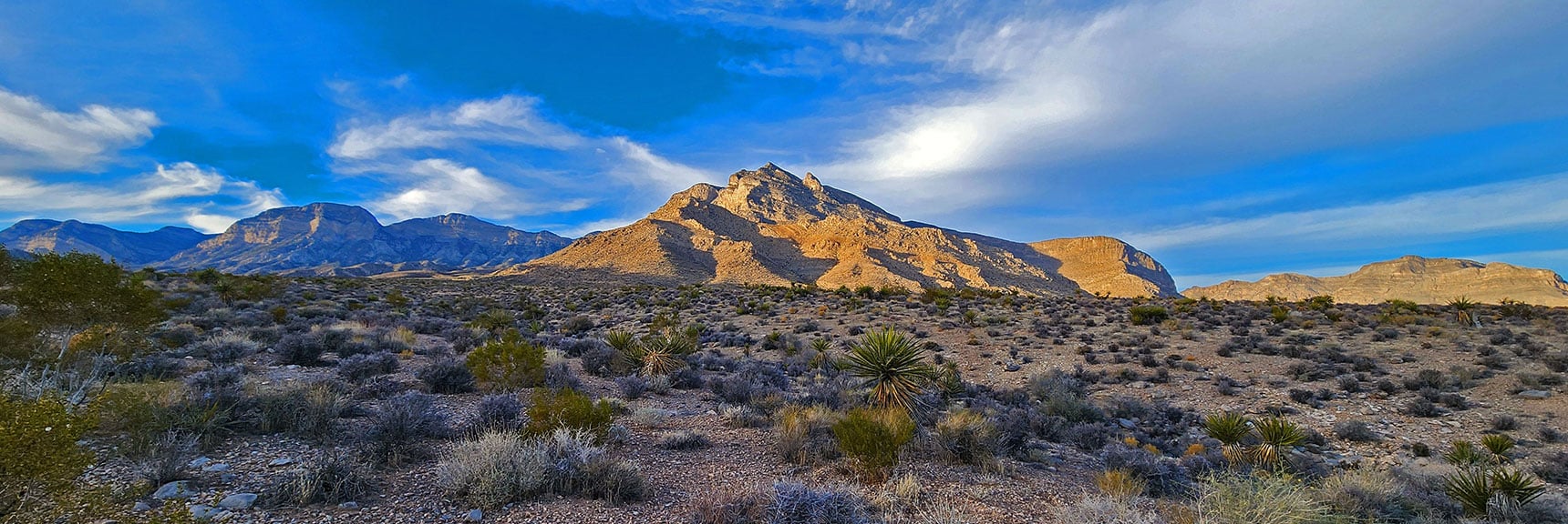 Damsel Peak in Early Evening Light | Damsel Peak Southeastern Slope | Calico & Brownstone Basins, Nevada